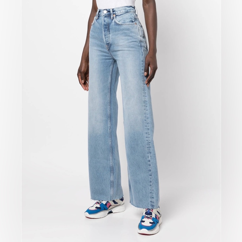 Re/Done 70's ultra high rise wide leg